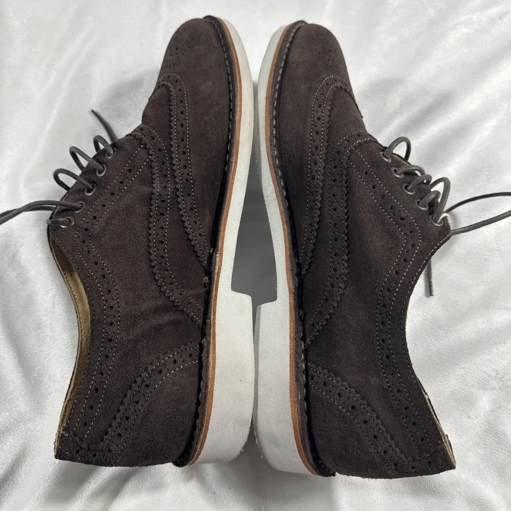 Cantarelli Mens Lace-Up Shoes 45 IT / US 12 Dark Brown Suede Made In Italy‎ $249